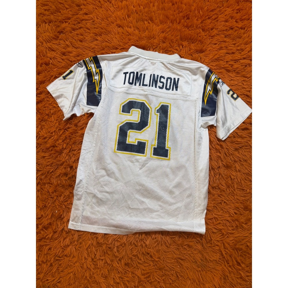 Reebok NFL LaDainian Tomlinson San Diego Chargers Jersey Kids Large 14-16 White